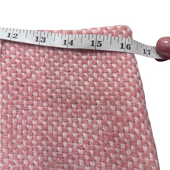 Maje Tweed Pink Cream Mini Skirt Size 10 (40) - Picture 7 of 10